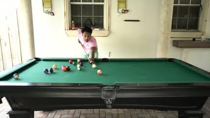 Breana Takes My Cum On The Pool Table