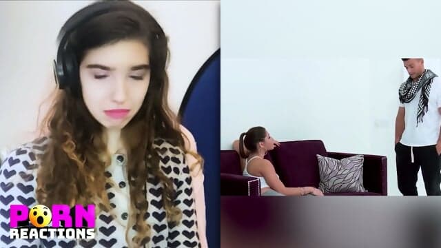 Innocent girl watches her first porn video