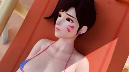 overwatch mercy d va autograph of