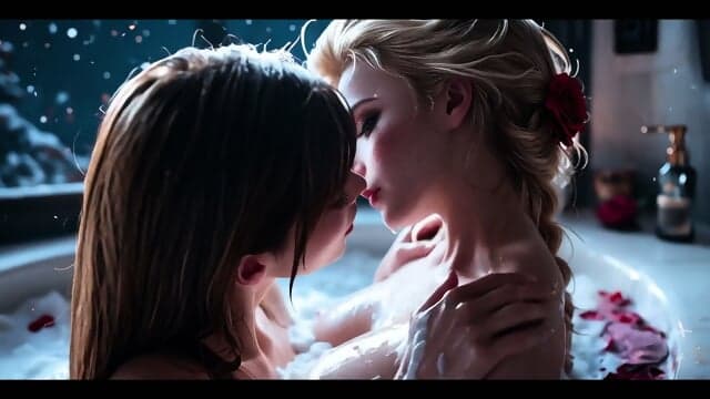 The frozen girls in the bathtub