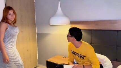 Celeste Alba - My Stepsister Caught Me Masturbating & Help Me Relax