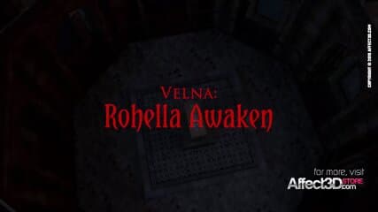 Big tits babe awakening the futanari demon in a 3d animation