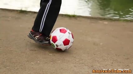Tomboy Playing Soccer with My Hard Cock
