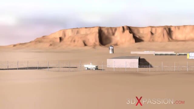 Lesbian Sex In Area 51. A Horny Blonde Gets Fucked By A Female Android